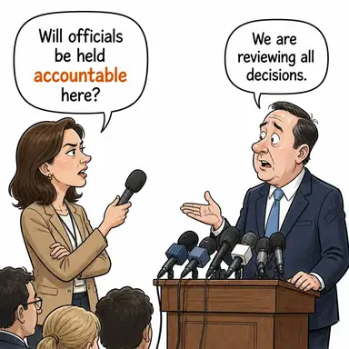 accountable (sorumlu, hesap verebilir) karikatürü — diyalogla bağlam içinde öğren
