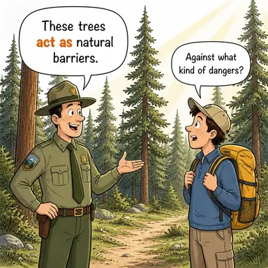 act as (... görevi görmek, ... olarak işlev görmek) karikatürü — diyalogla bağlam içinde öğren