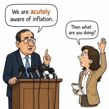 acutely (ileri derecede, keskin bir şekilde, derinden) karikatürü — diyalogla bağlam içinde öğren