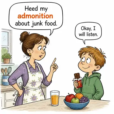 admonition (uyarı, ihtar, nasihat) karikatürü — diyalogla bağlam içinde öğren
