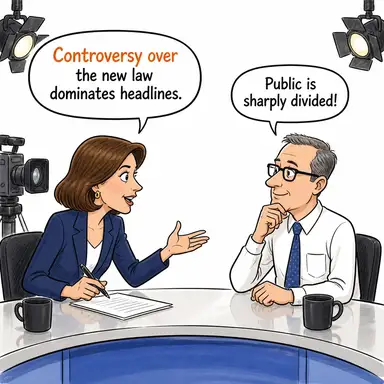 controversy over (... üzerine anlaşmazlık/tartışma) karikatürü — diyalogla bağlam içinde öğren