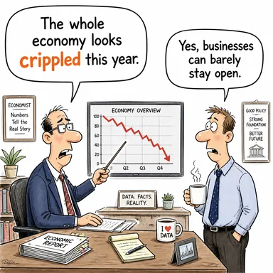 crippled (felce uğramış, sakat, işlevsiz hale gelmiş, beli bükülmüş (ekonomi vb.)) karikatürü — diyalogla bağlam içinde öğren