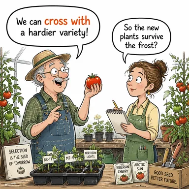 cross with (melezlemek, çaprazlamak) karikatürü — diyalogla bağlam içinde öğren