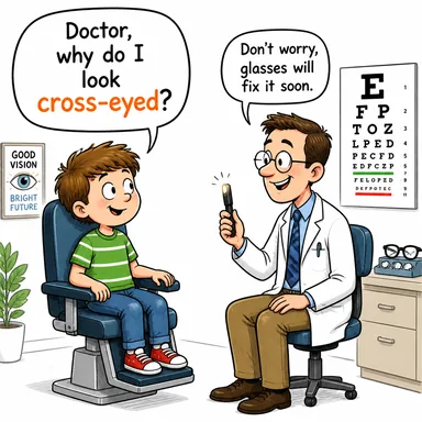 cross-eyed (şaşı) karikatürü — diyalogla bağlam içinde öğren