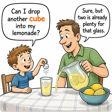 cube (küp) karikatürü — diyalogla bağlam içinde öğren