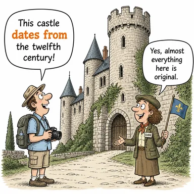 date with / from (... tarihine dayanmak, ... zamanından kalmak) karikatürü — diyalogla bağlam içinde öğren
