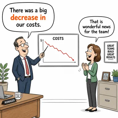 decrease in (azalmak, düşüş göstermek) karikatürü — diyalogla bağlam içinde öğren