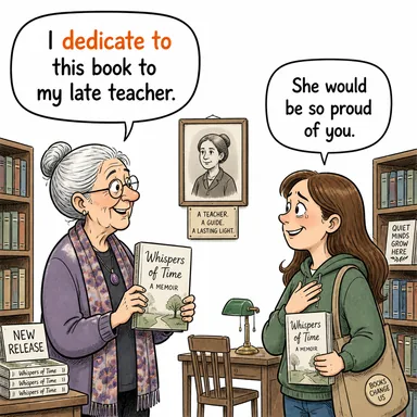 dedicate to (adamak, ithaf etmek) karikatürü — diyalogla bağlam içinde öğren
