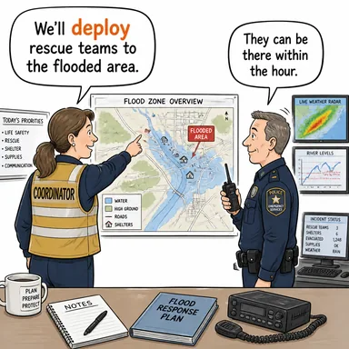 deploy (konuşlandırmak, görevlendirmek (asker/ekipman)) karikatürü — diyalogla bağlam içinde öğren