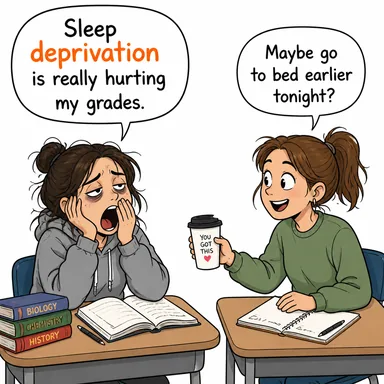 deprivation (yoksunluk, mahrumiyet, ihtiyaç) karikatürü — diyalogla bağlam içinde öğren