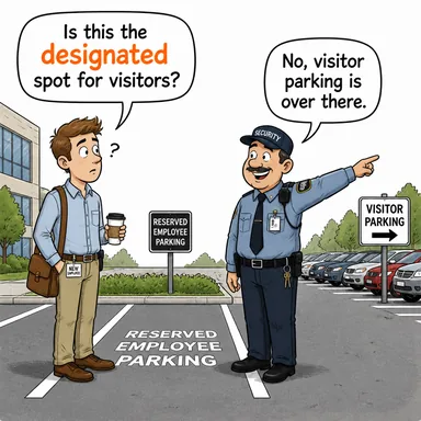 designated (belirlenmiş, atanmış, tahsis edilmiş) karikatürü — diyalogla bağlam içinde öğren