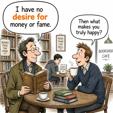 desire for (bir şeye duyulan arzu, istek) karikatürü — diyalogla bağlam içinde öğren