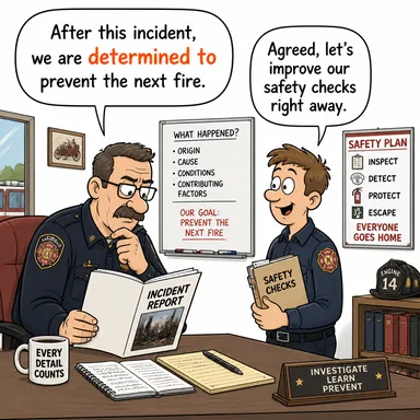 determine to (karar vermek, azmetmek; belirlemek) karikatürü — diyalogla bağlam içinde öğren