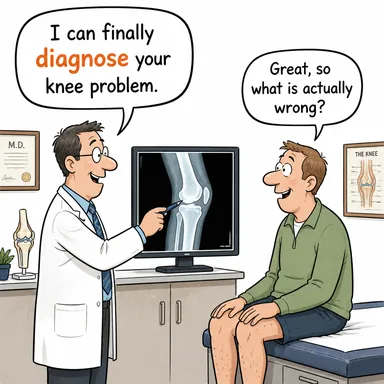 diagnose (teşhis etmek, tanı koymak) karikatürü — diyalogla bağlam içinde öğren