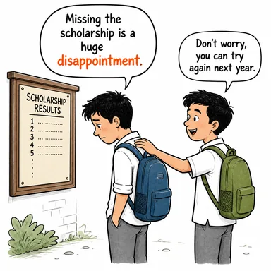 disappointment (hayal kırıklığı, hüsran) karikatürü — diyalogla bağlam içinde öğren