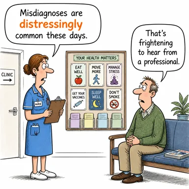 distressingly (üzücü/rahatsız edici bir şekilde) karikatürü — diyalogla bağlam içinde öğren