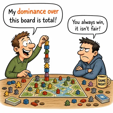dominance over (... üzerindeki hakimiyet, üstünlük) karikatürü — diyalogla bağlam içinde öğren