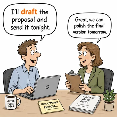 draft (taslağını hazırlamak, askere almak) karikatürü — diyalogla bağlam içinde öğren
