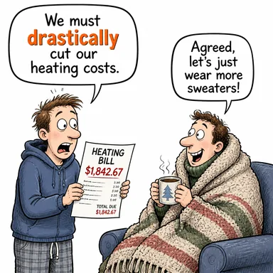 drastically (ciddi ölçüde, köklü biçimde) karikatürü — diyalogla bağlam içinde öğren