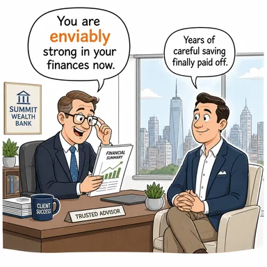 enviably (kıskanılacak şekilde, gıpta edilecek biçimde) karikatürü — diyalogla bağlam içinde öğren