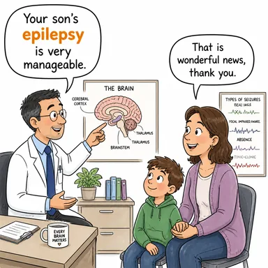 epilepsy (sara hastalığı, epilepsi) karikatürü — diyalogla bağlam içinde öğren