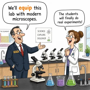 equip (donatmak, teçhiz etmek) karikatürü — diyalogla bağlam içinde öğren