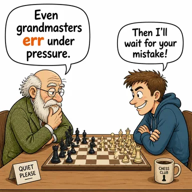 err (hata yapmak, yanılmak) karikatürü — diyalogla bağlam içinde öğren