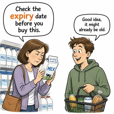 expiry (süre dolumu, vade sonu, bitiş) karikatürü — diyalogla bağlam içinde öğren