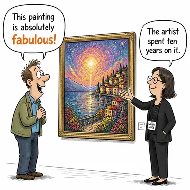 fabulous (efsanevi, şahane, inanılmaz) karikatürü — diyalogla bağlam içinde öğren