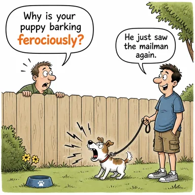 ferociously (vahşice, şiddetle, acımasızca) karikatürü — diyalogla bağlam içinde öğren