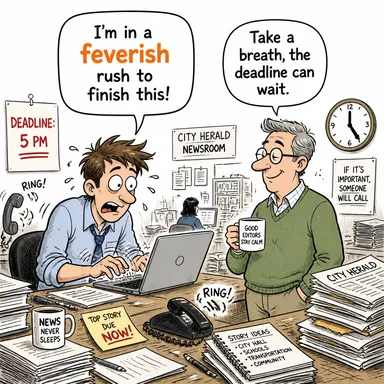 feverish (ateşli, hummalı, heyecanlı) karikatürü — diyalogla bağlam içinde öğren