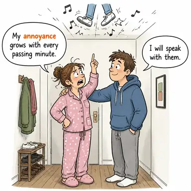 annoyance (kızgınlık, rahatsızlık, bıkkınlık) karikatürü — diyalogla bağlam içinde öğren
