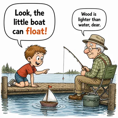 float (yüzmek (su/hava üstünde), süzülmek; batmamak) karikatürü — diyalogla bağlam içinde öğren