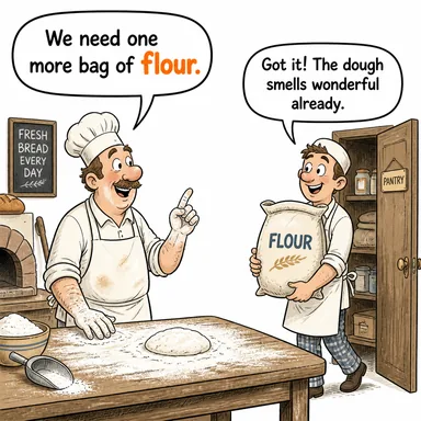 flour (un) karikatürü — diyalogla bağlam içinde öğren