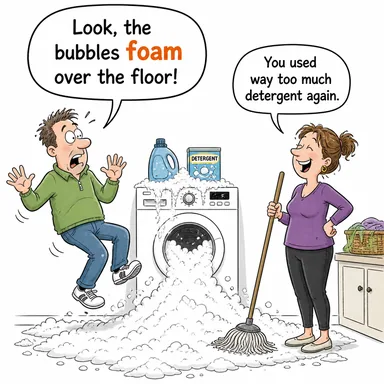 foam (köpürmek) karikatürü — diyalogla bağlam içinde öğren