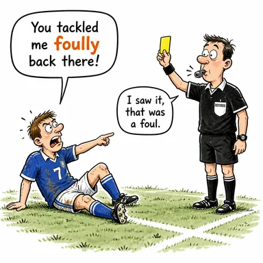 foully (pis bir şekilde, iğrenççe) karikatürü — diyalogla bağlam içinde öğren