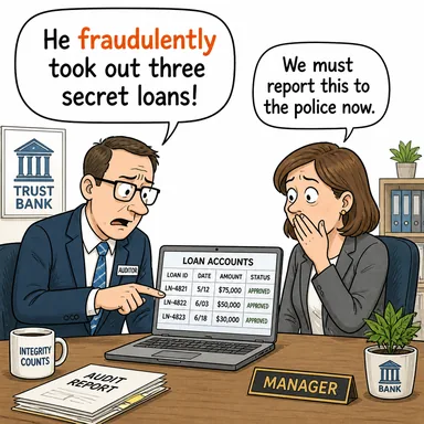 fraudulently (hileyle, sahtekarlıkla, usulsüzce) karikatürü — diyalogla bağlam içinde öğren