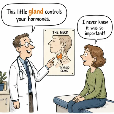gland (bez (vücutta salgı bezi)) karikatürü — diyalogla bağlam içinde öğren