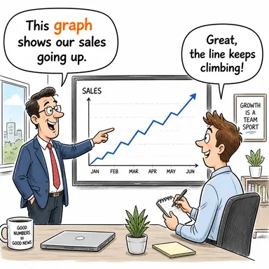 graph (grafik, tablo) karikatürü — diyalogla bağlam içinde öğren