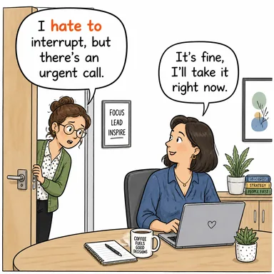 hate to (nefret etmek, (bir şey yapmayı) hiç istememek) karikatürü — diyalogla bağlam içinde öğren