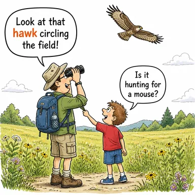 hawk (şahin, savaş yanlısı siyasetçi) karikatürü — diyalogla bağlam içinde öğren