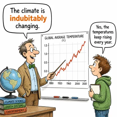indubitably (şüphesiz, kuşkusuz) karikatürü — diyalogla bağlam içinde öğren