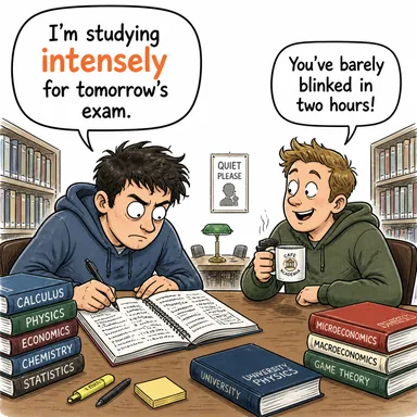 intensely (yoğun bir şekilde, şiddetle, son derece) karikatürü — diyalogla bağlam içinde öğren