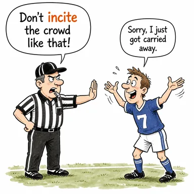 incite (kışkırtmak, teşvik etmek, körüklemek) karikatürü — diyalogla bağlam içinde öğren