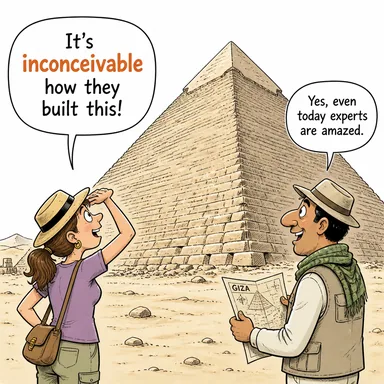 inconceivable (akıl almaz, inanılmaz, düşünülemez) karikatürü — diyalogla bağlam içinde öğren