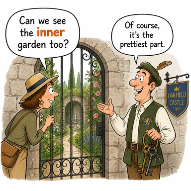 inner (iç, dahili, manevi/gizli) karikatürü — diyalogla bağlam içinde öğren