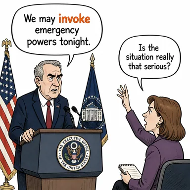 invoke ((yasa vb.) yürürlüğe koymak, başvurmak, atıfta bulunmak) karikatürü — diyalogla bağlam içinde öğren