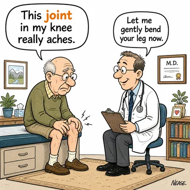 joint (eklem, bağlantı yeri) karikatürü — diyalogla bağlam içinde öğren