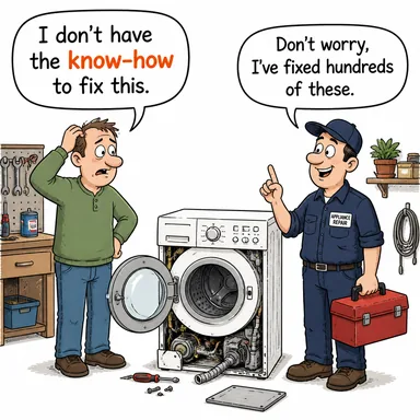 know-how (teknik bilgi, uzmanlık, birikim) karikatürü — diyalogla bağlam içinde öğren