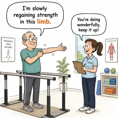 limb (uzuv (kol, bacak), dal (ağaç)) karikatürü — diyalogla bağlam içinde öğren